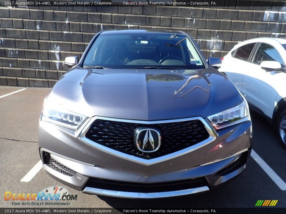 2017 Acura MDX SH-AWD Modern Steel Metallic / Graystone Photo #3