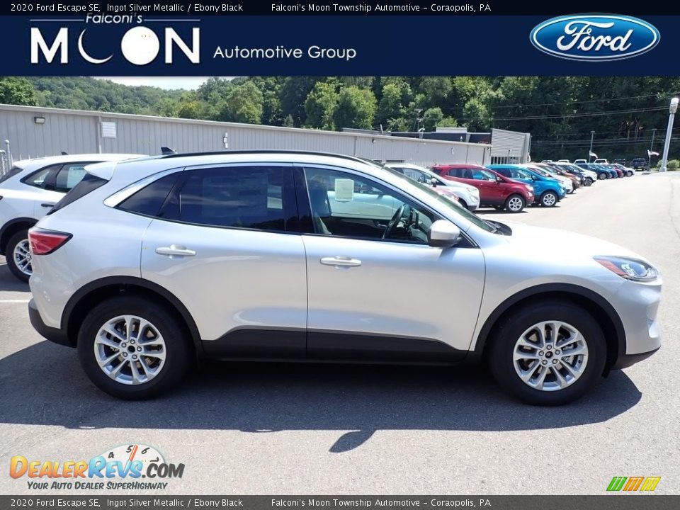 2020 Ford Escape SE Ingot Silver Metallic / Ebony Black Photo #1