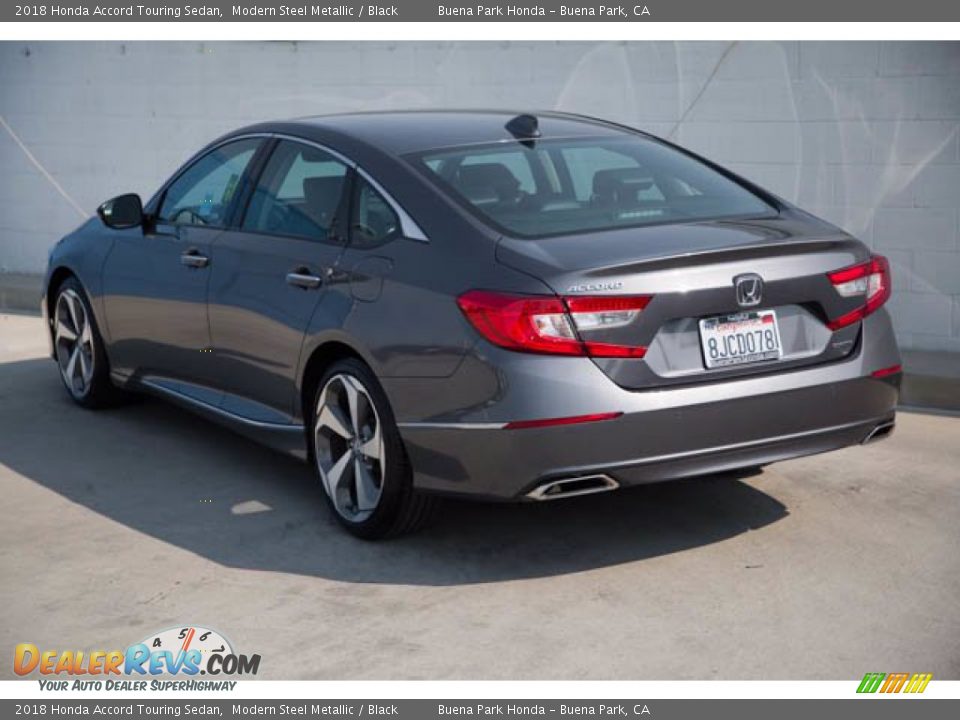 2018 Honda Accord Touring Sedan Modern Steel Metallic / Black Photo #2