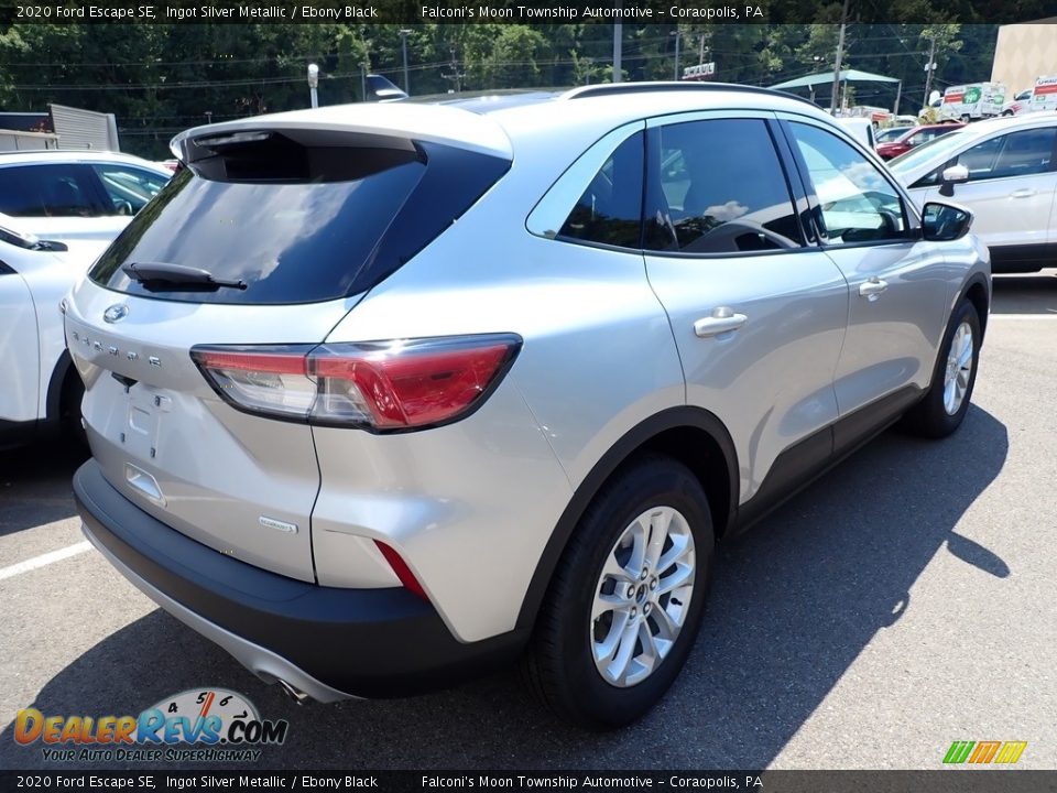 2020 Ford Escape SE Ingot Silver Metallic / Ebony Black Photo #2