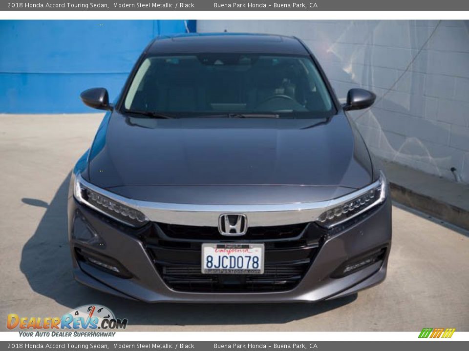 2018 Honda Accord Touring Sedan Modern Steel Metallic / Black Photo #7