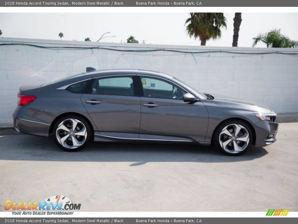 2018 Honda Accord Touring Sedan Modern Steel Metallic / Black Photo #12