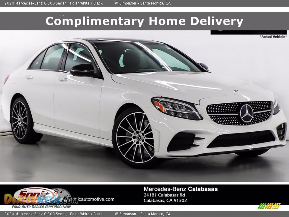 2020 Mercedes-Benz C 300 Sedan Polar White / Black Photo #1