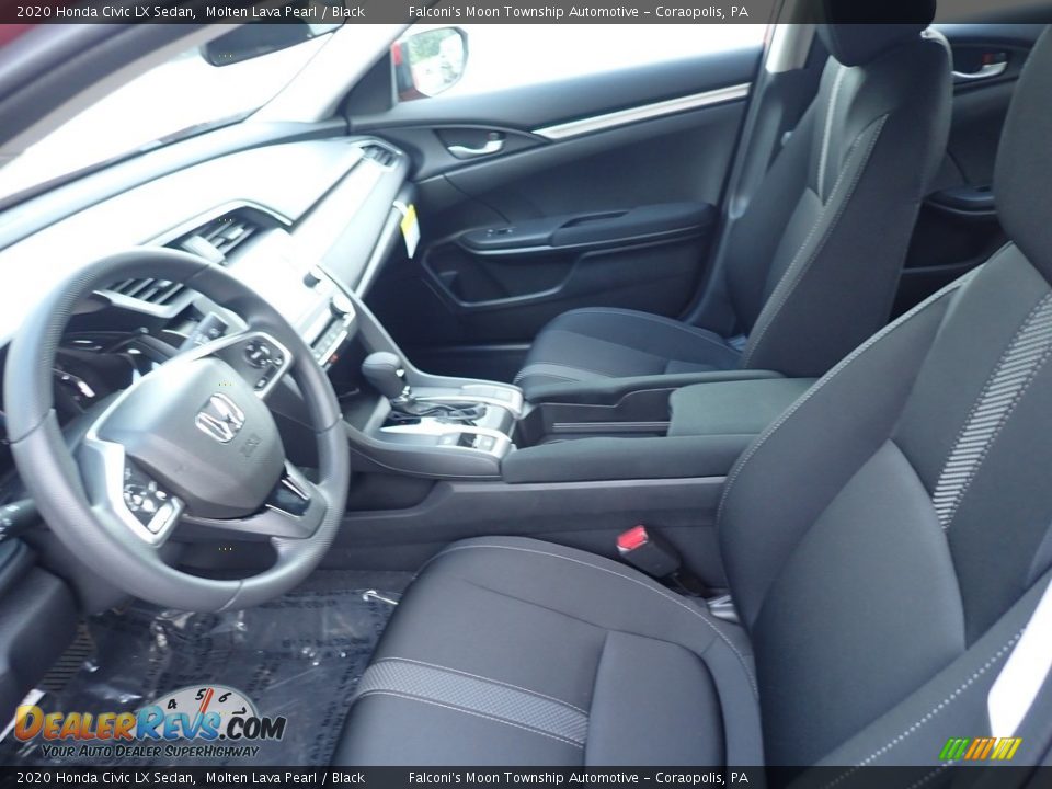 2020 Honda Civic LX Sedan Molten Lava Pearl / Black Photo #8