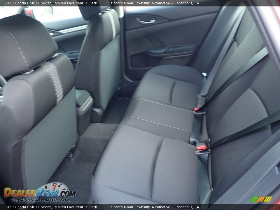 2020 Honda Civic LX Sedan Molten Lava Pearl / Black Photo #9