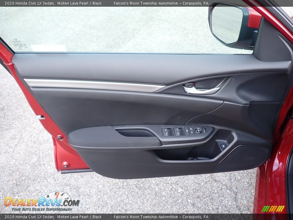2020 Honda Civic LX Sedan Molten Lava Pearl / Black Photo #11