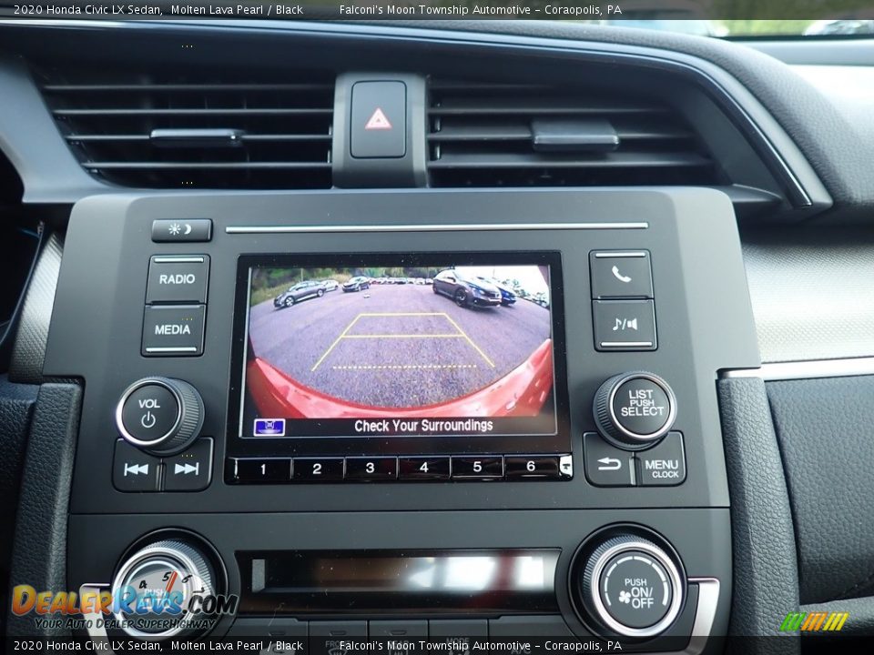 2020 Honda Civic LX Sedan Molten Lava Pearl / Black Photo #14