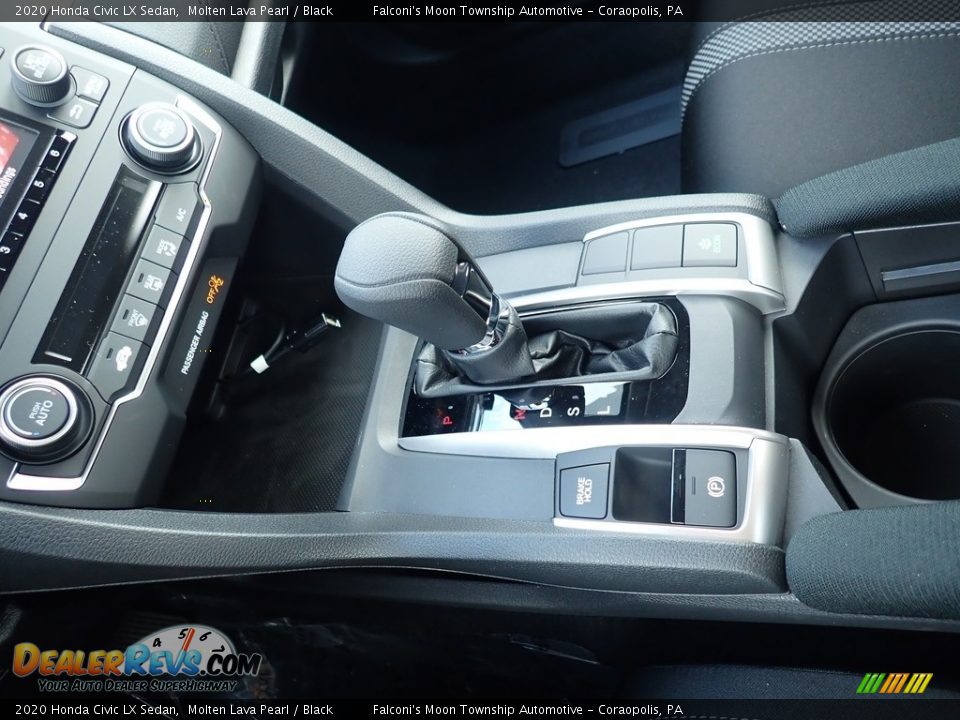 2020 Honda Civic LX Sedan Molten Lava Pearl / Black Photo #15