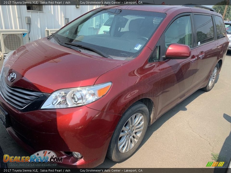 2017 Toyota Sienna XLE Salsa Red Pearl / Ash Photo #1