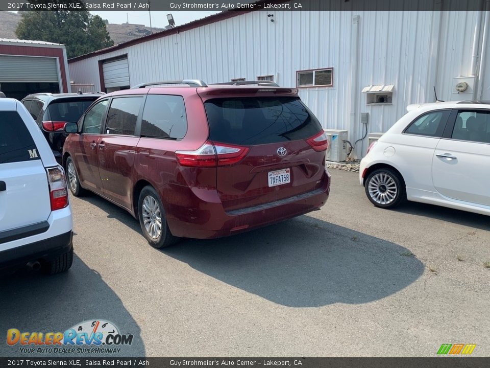 2017 Toyota Sienna XLE Salsa Red Pearl / Ash Photo #2
