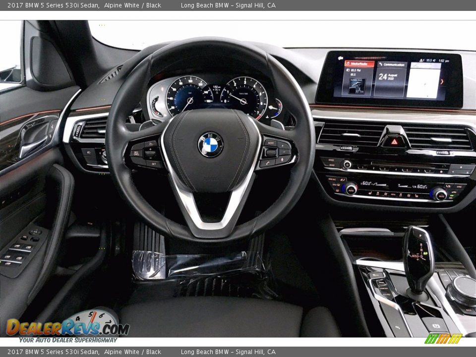 2017 BMW 5 Series 530i Sedan Alpine White / Black Photo #4