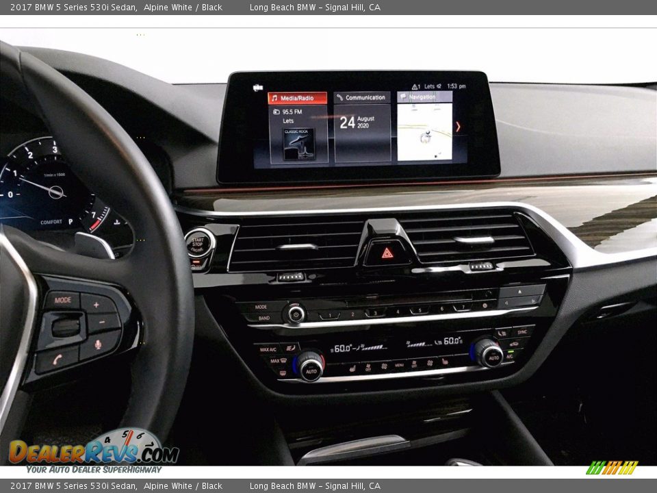 2017 BMW 5 Series 530i Sedan Alpine White / Black Photo #5