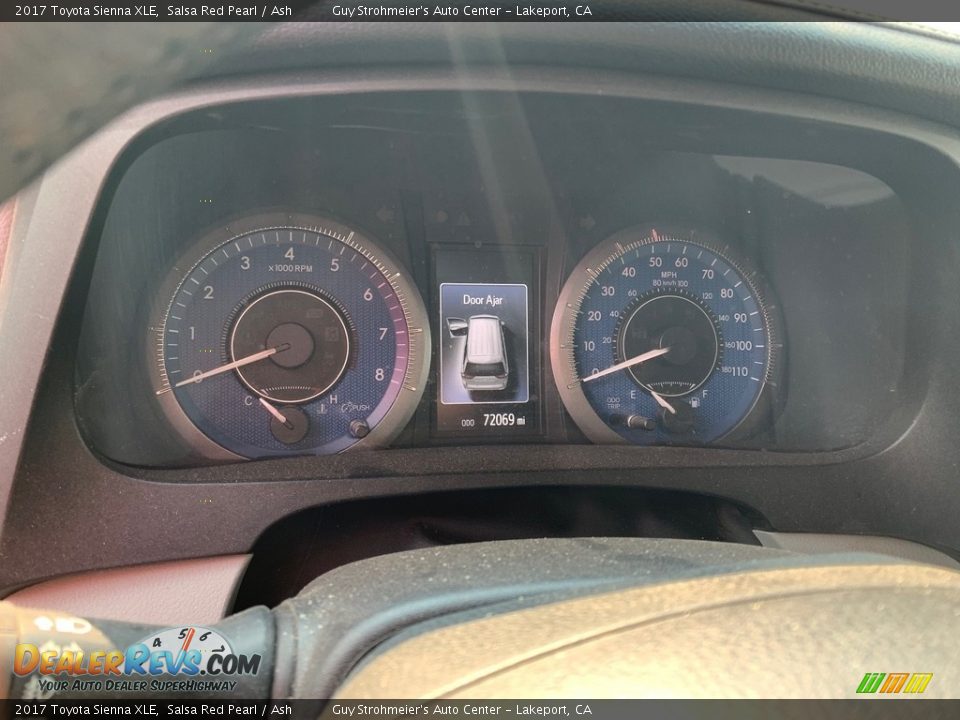 2017 Toyota Sienna XLE Salsa Red Pearl / Ash Photo #5