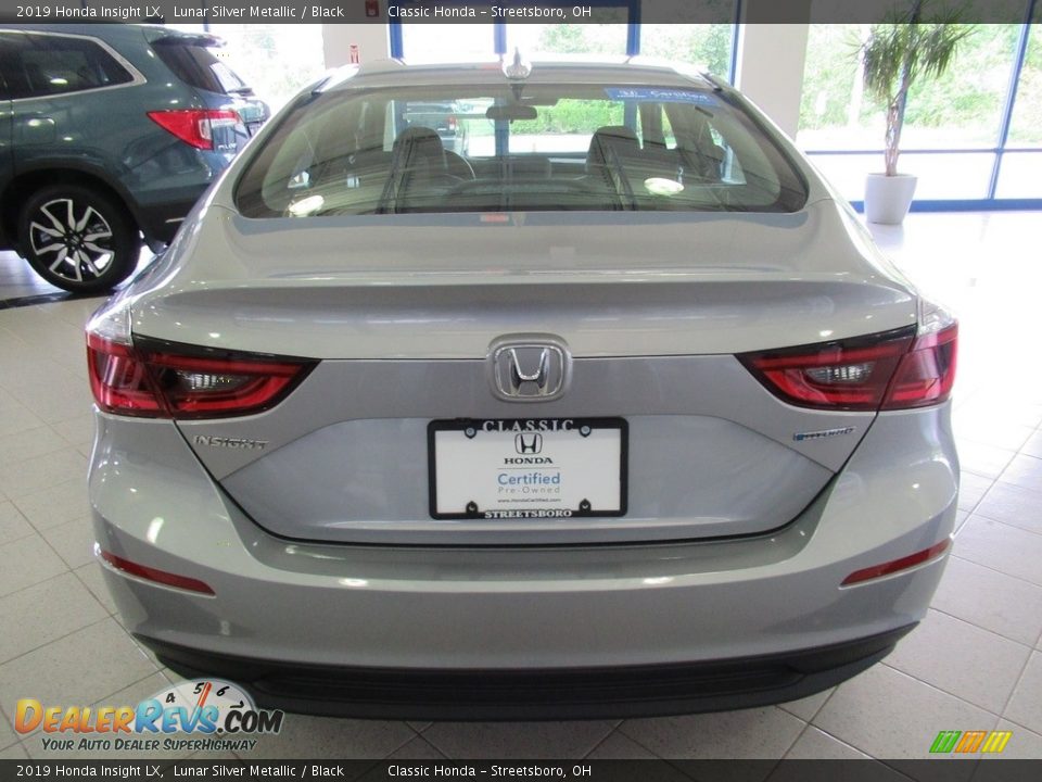 2019 Honda Insight LX Lunar Silver Metallic / Black Photo #8