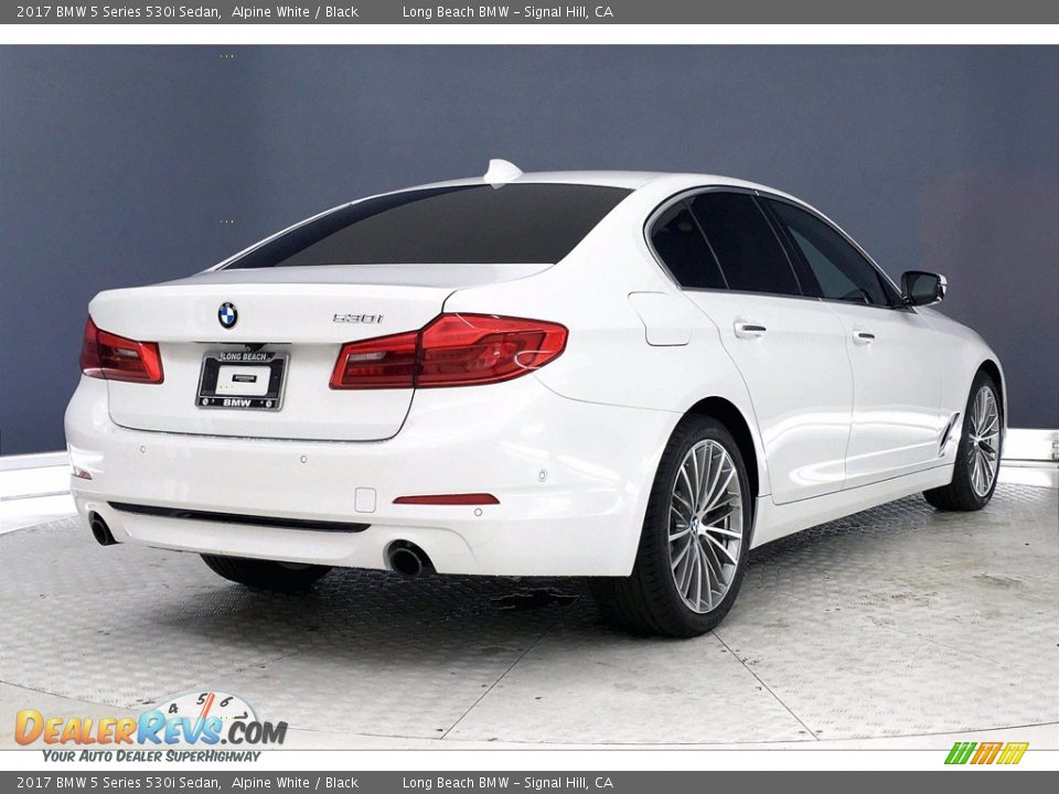 2017 BMW 5 Series 530i Sedan Alpine White / Black Photo #13