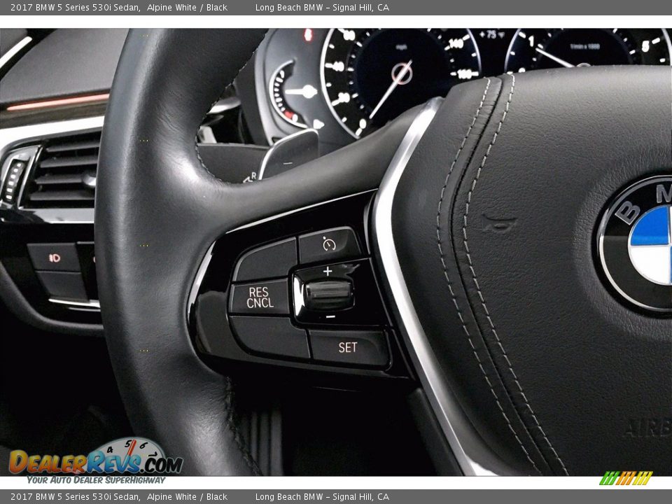 2017 BMW 5 Series 530i Sedan Alpine White / Black Photo #18