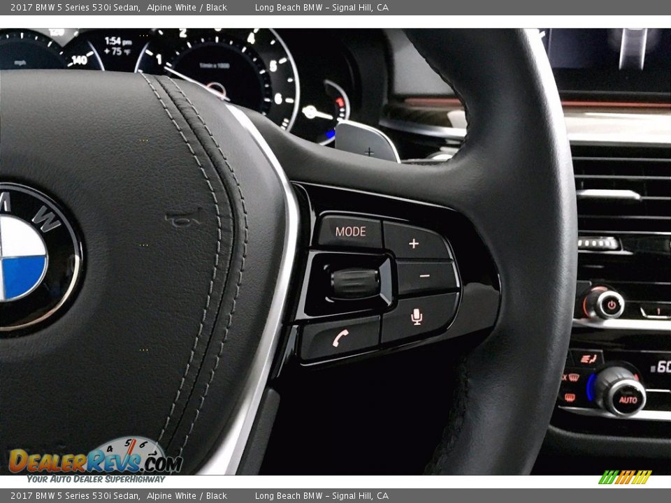 2017 BMW 5 Series 530i Sedan Alpine White / Black Photo #19