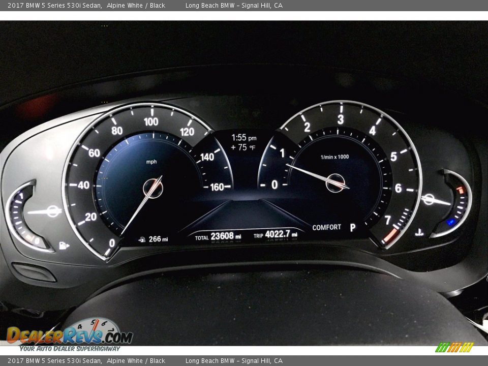 2017 BMW 5 Series 530i Sedan Alpine White / Black Photo #20