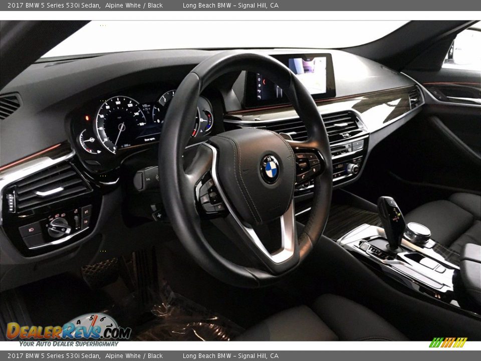 2017 BMW 5 Series 530i Sedan Alpine White / Black Photo #21