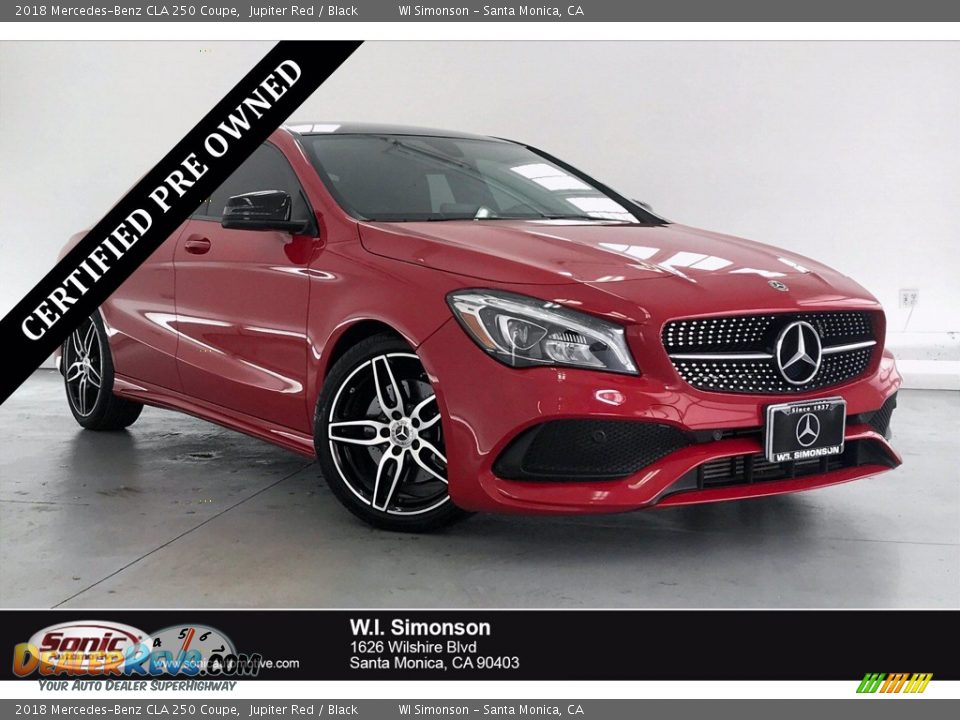 2018 Mercedes-Benz CLA 250 Coupe Jupiter Red / Black Photo #1
