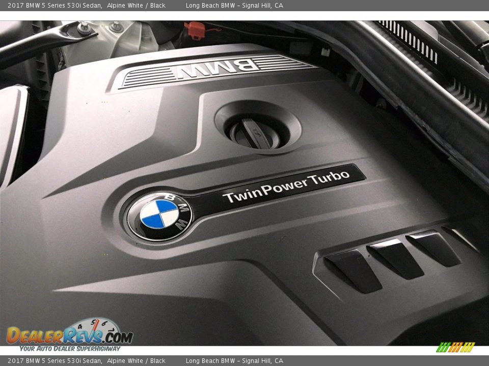 2017 BMW 5 Series 530i Sedan Alpine White / Black Photo #35