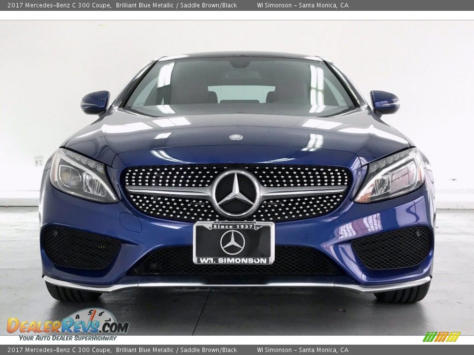 2017 Mercedes-Benz C 300 Coupe Brilliant Blue Metallic / Saddle Brown/Black Photo #2