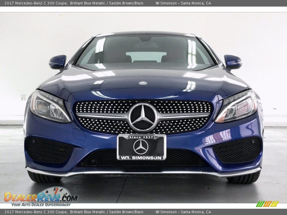 2017 Mercedes-Benz C 300 Coupe Brilliant Blue Metallic / Saddle Brown/Black Photo #2