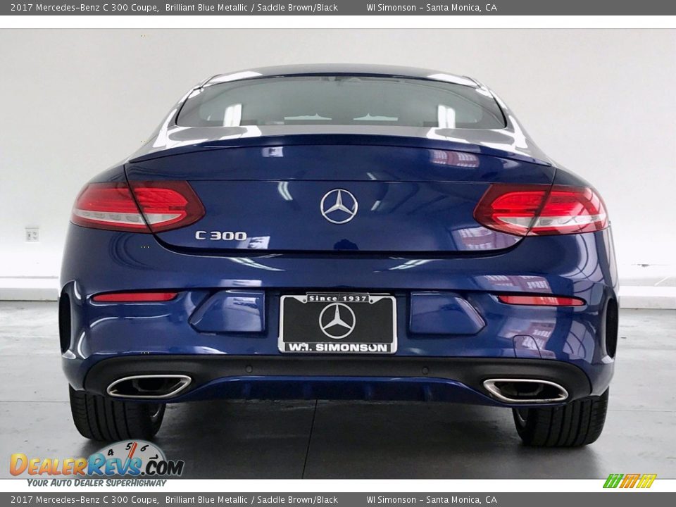 2017 Mercedes-Benz C 300 Coupe Brilliant Blue Metallic / Saddle Brown/Black Photo #3