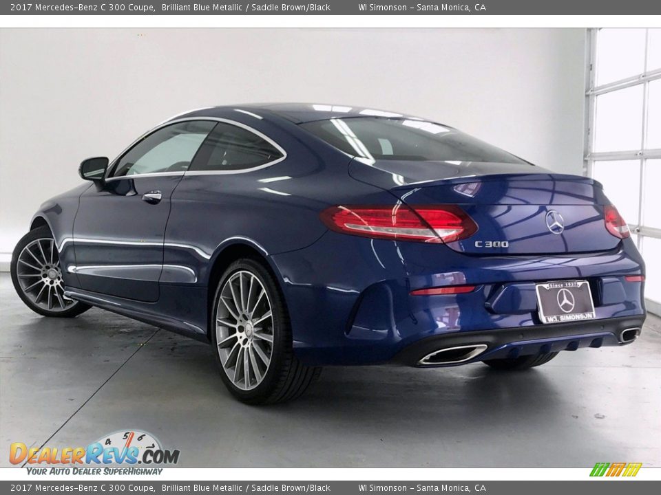 2017 Mercedes-Benz C 300 Coupe Brilliant Blue Metallic / Saddle Brown/Black Photo #10