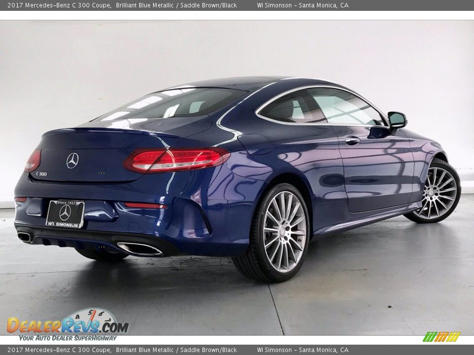 2017 Mercedes-Benz C 300 Coupe Brilliant Blue Metallic / Saddle Brown/Black Photo #16