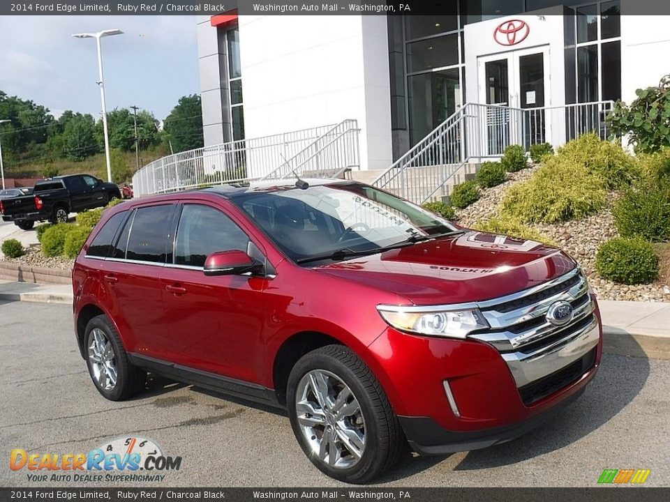 2014 Ford Edge Limited Ruby Red / Charcoal Black Photo #1