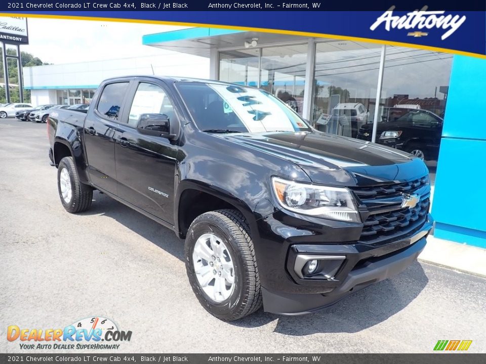 2021 Chevrolet Colorado LT Crew Cab 4x4 Black / Jet Black Photo #1