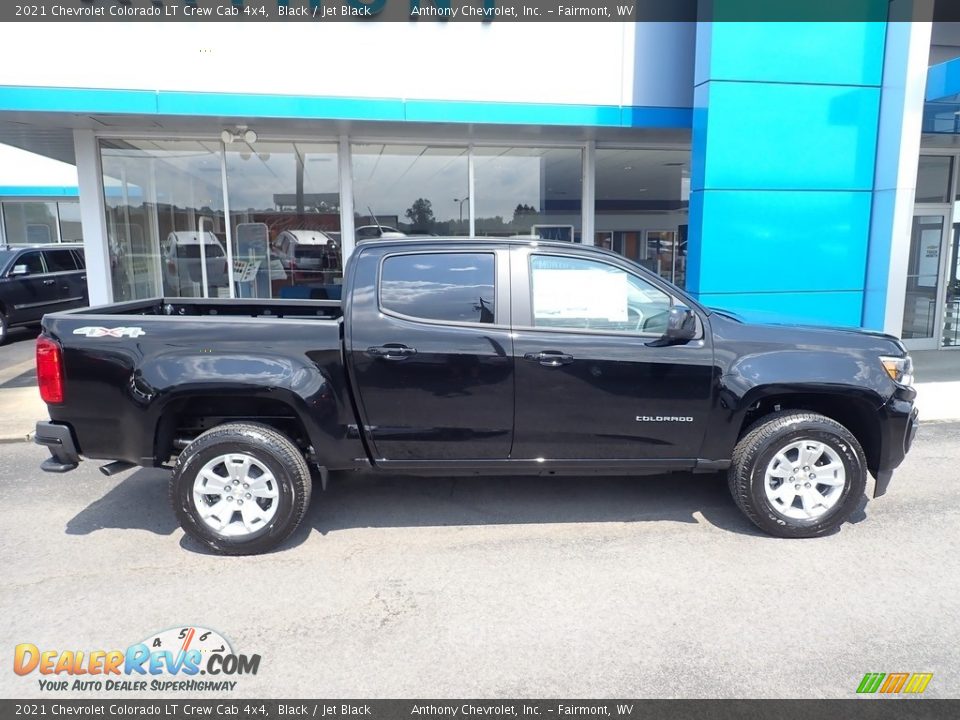 2021 Chevrolet Colorado LT Crew Cab 4x4 Black / Jet Black Photo #3