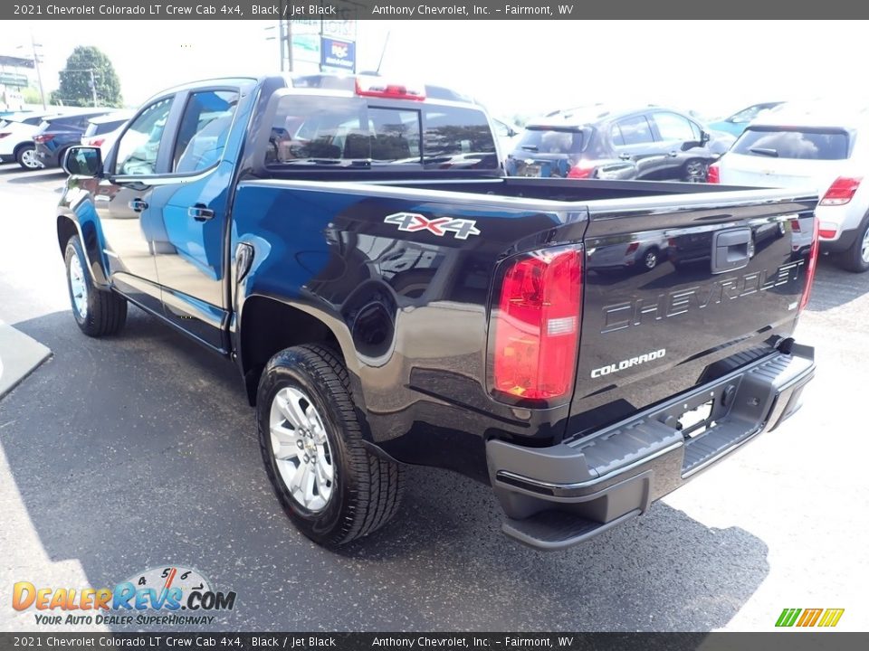 2021 Chevrolet Colorado LT Crew Cab 4x4 Black / Jet Black Photo #6