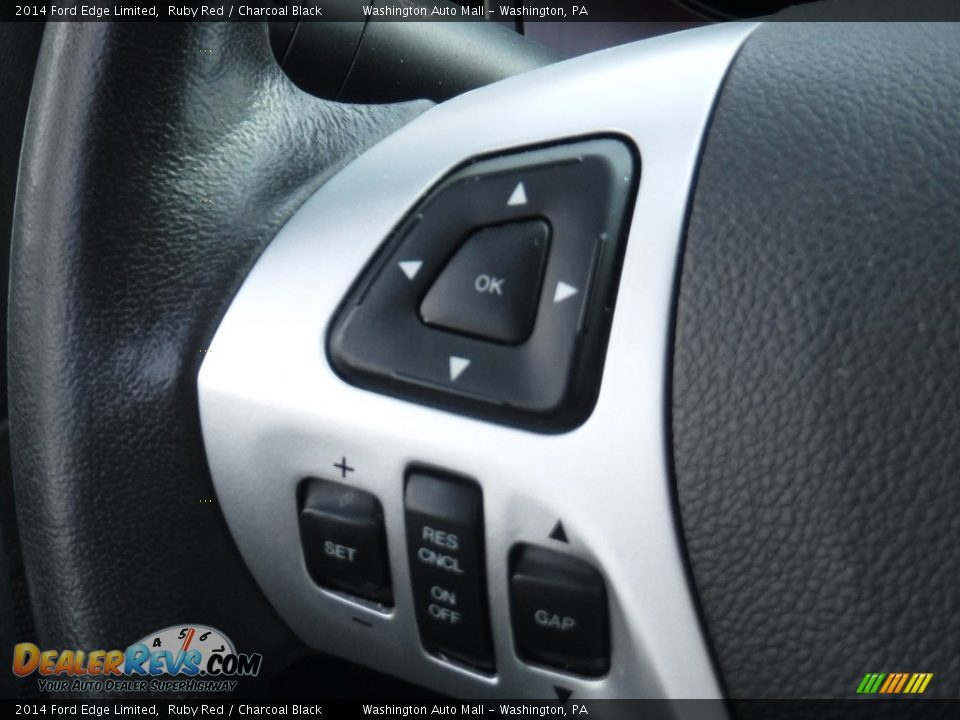 2014 Ford Edge Limited Ruby Red / Charcoal Black Photo #8
