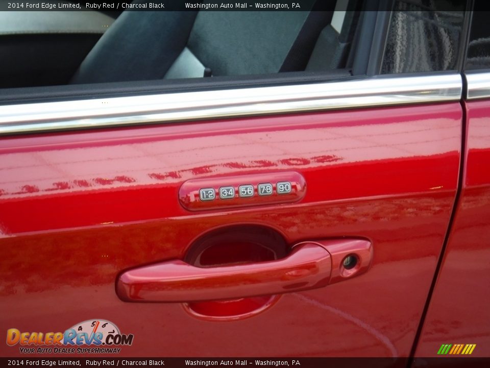 2014 Ford Edge Limited Ruby Red / Charcoal Black Photo #14