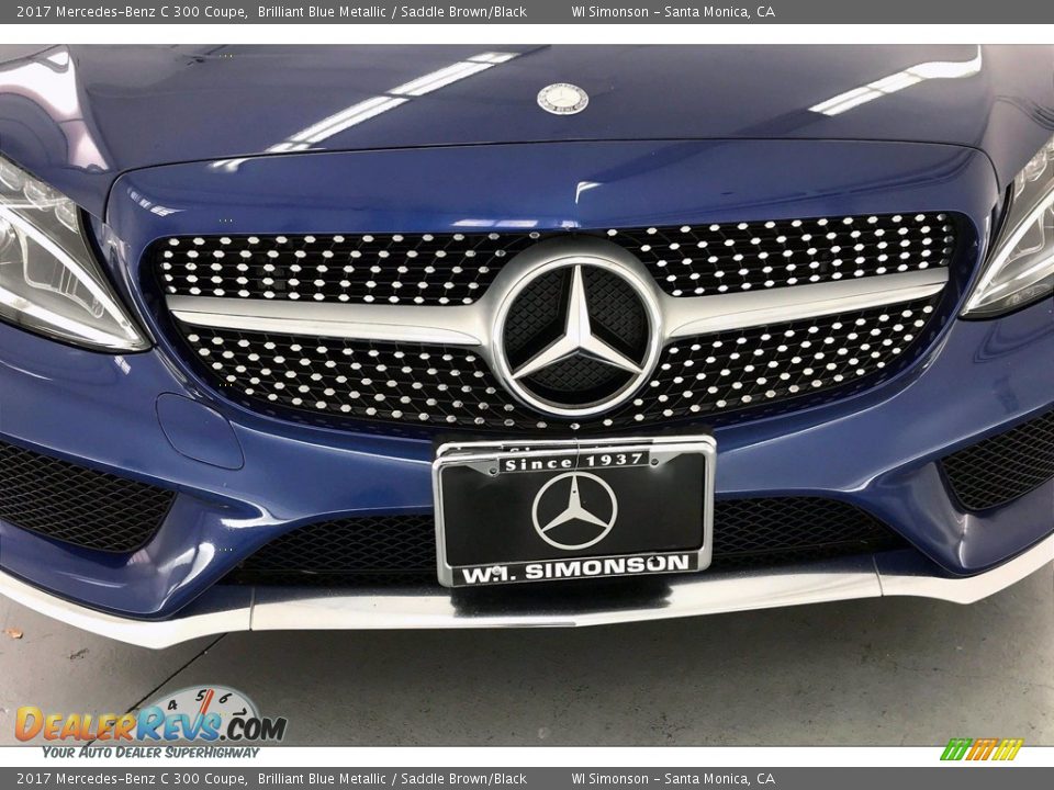 2017 Mercedes-Benz C 300 Coupe Brilliant Blue Metallic / Saddle Brown/Black Photo #33