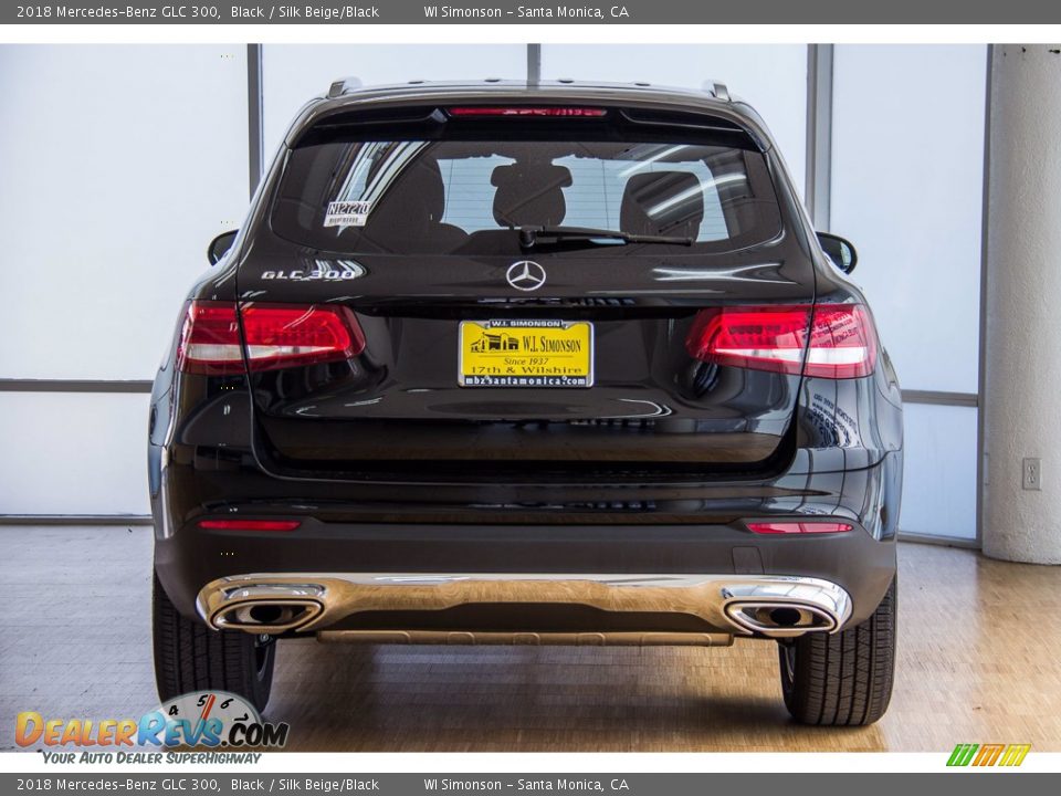 2018 Mercedes-Benz GLC 300 Black / Silk Beige/Black Photo #4