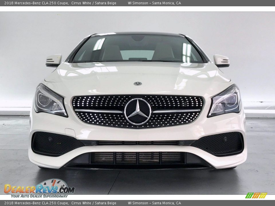 2018 Mercedes-Benz CLA 250 Coupe Cirrus White / Sahara Beige Photo #2