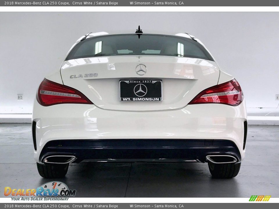 2018 Mercedes-Benz CLA 250 Coupe Cirrus White / Sahara Beige Photo #3
