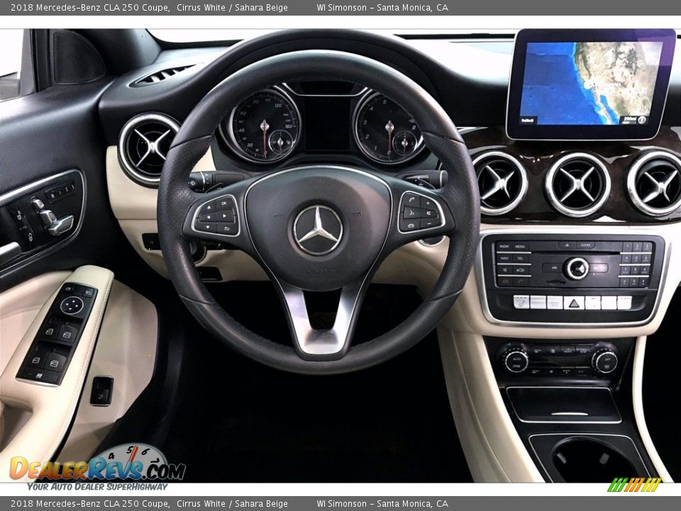 2018 Mercedes-Benz CLA 250 Coupe Cirrus White / Sahara Beige Photo #4