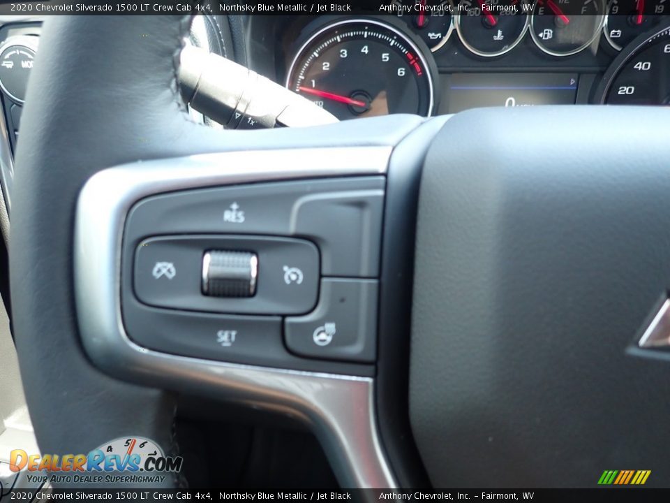 2020 Chevrolet Silverado 1500 LT Crew Cab 4x4 Northsky Blue Metallic / Jet Black Photo #17