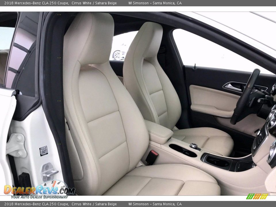 2018 Mercedes-Benz CLA 250 Coupe Cirrus White / Sahara Beige Photo #6