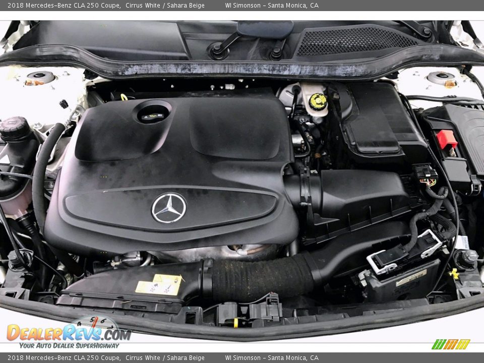 2018 Mercedes-Benz CLA 250 Coupe Cirrus White / Sahara Beige Photo #9