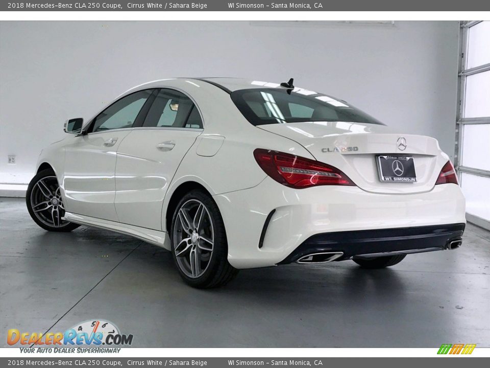 2018 Mercedes-Benz CLA 250 Coupe Cirrus White / Sahara Beige Photo #10