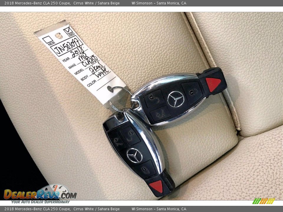 2018 Mercedes-Benz CLA 250 Coupe Cirrus White / Sahara Beige Photo #11