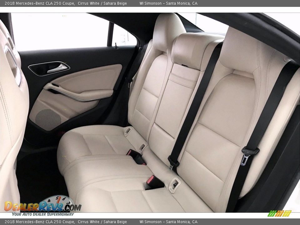2018 Mercedes-Benz CLA 250 Coupe Cirrus White / Sahara Beige Photo #15