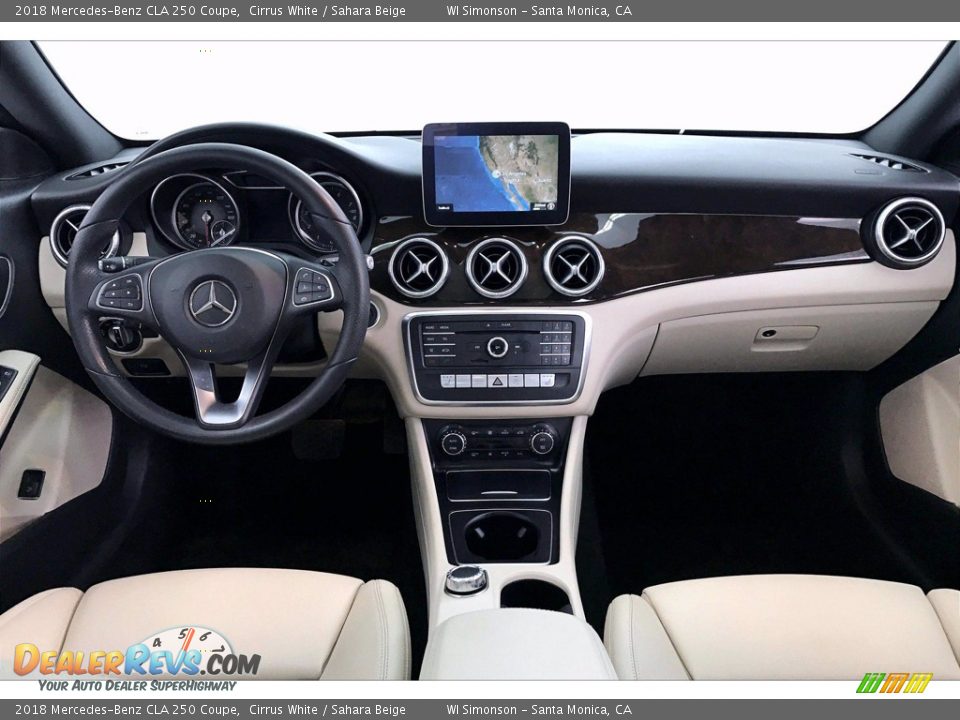 2018 Mercedes-Benz CLA 250 Coupe Cirrus White / Sahara Beige Photo #17