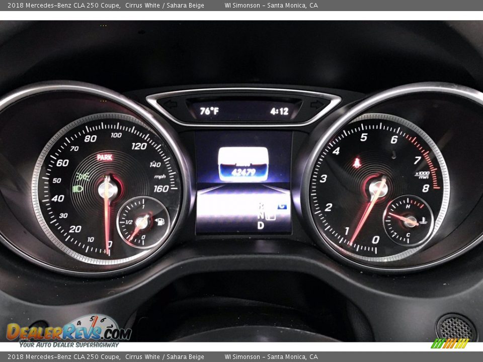 2018 Mercedes-Benz CLA 250 Coupe Cirrus White / Sahara Beige Photo #20