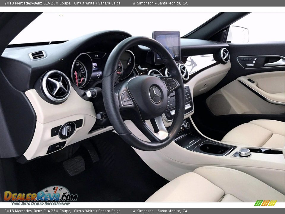 2018 Mercedes-Benz CLA 250 Coupe Cirrus White / Sahara Beige Photo #22